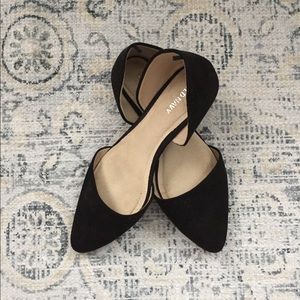 Sueded D'Orsay Flats for Women